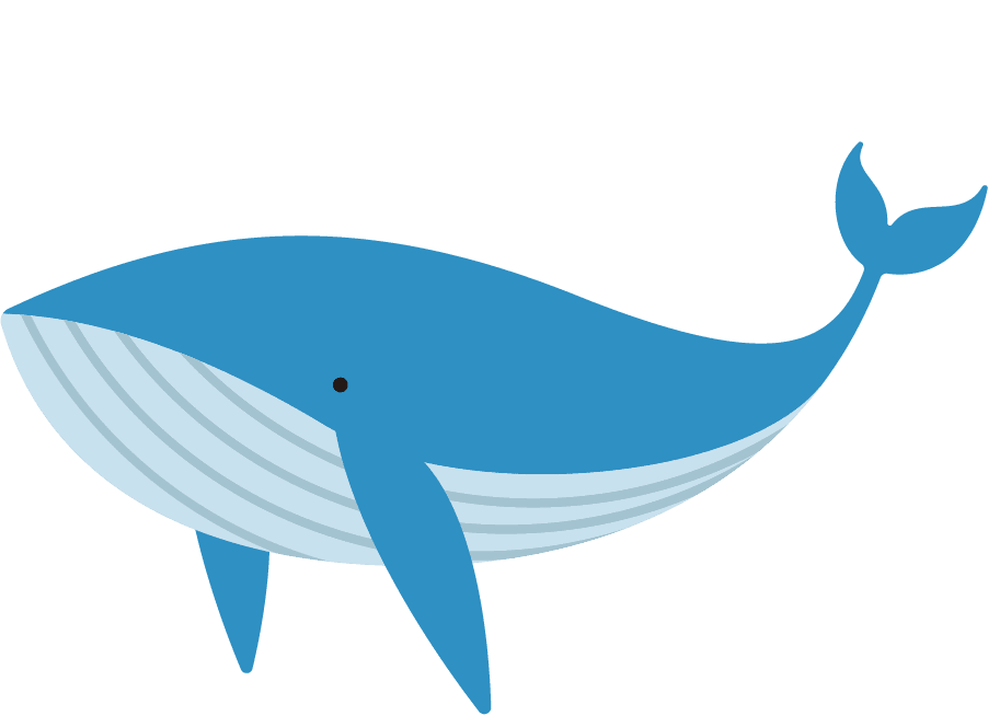 海原を回遊するクジラ